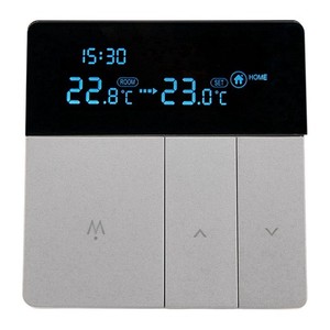 Smart Thermostat Large LCD Display Programmable Grey Thermostat For Villas ABS M