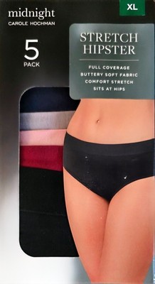 Carole Hochman Midnight Womens Hipster 5 Pack XL