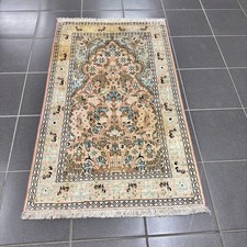 Seidenteppich Orientteppich Kashmir 80 x 130 cm ( frisch gewaschen )