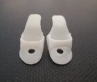 Vintage Barbie:  WHITE w/ Holes Open Toe Heels #1 Ponytail Dolls Japan Shoes