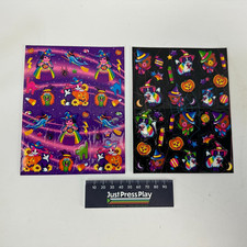 Lot of 2 Vintage Lisa Frank Halloween Sticker Sheets 5319, 5258 Pigmarella