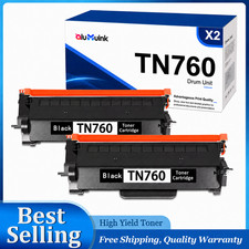 2PK TN760 Toner for  Printer L2370DW MFC-L2750DW MFC-L2710DW DCP-L2550DW