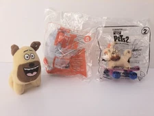 Mcdonalds Happy Meal THE SECRET LIFE OF PETS Lot of 3 Toys- Chloe, Mel, Daisy
