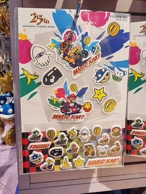 USJ Super Nintendo World Mario Kart Sticker Set 26 Teile Japan Exklusiv Neu