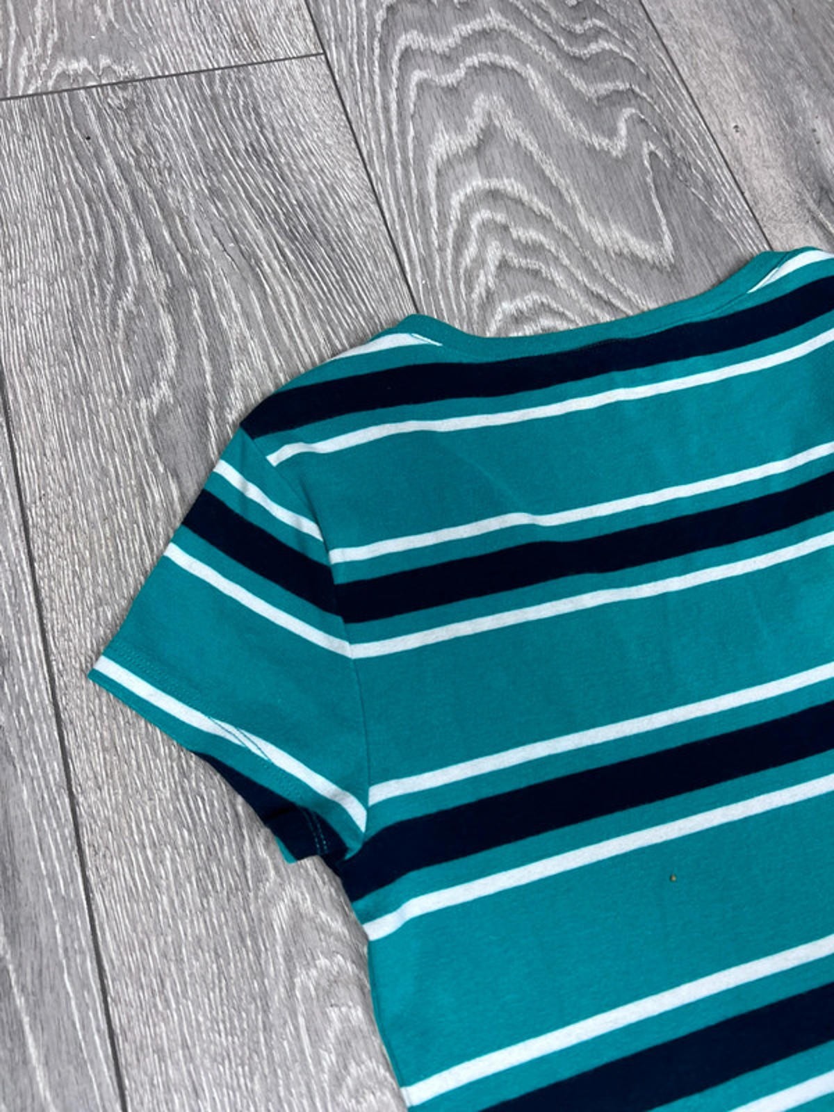 Tommy Hilfiger Striped V Neck T-Shirt Women’s Size Medium UK 10 image 10