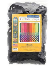 Friendly Loom 7 Traditional-Sized Black Potholder Weaving Loops Craft