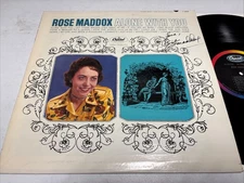 Rose Maddox SIGNED! Alone With You 1963 Capitol Records PROMO ST 1993 VINYL