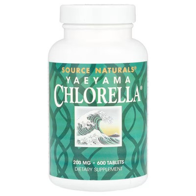 Source Naturals Yaeyama Chlorella 20 mg 600 Tabs Superfood Antioxidant