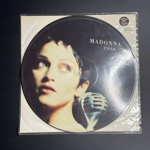 Madonna Rain Picture Disc Vinyl 12" (1993) Original UK Press Maverick Sire