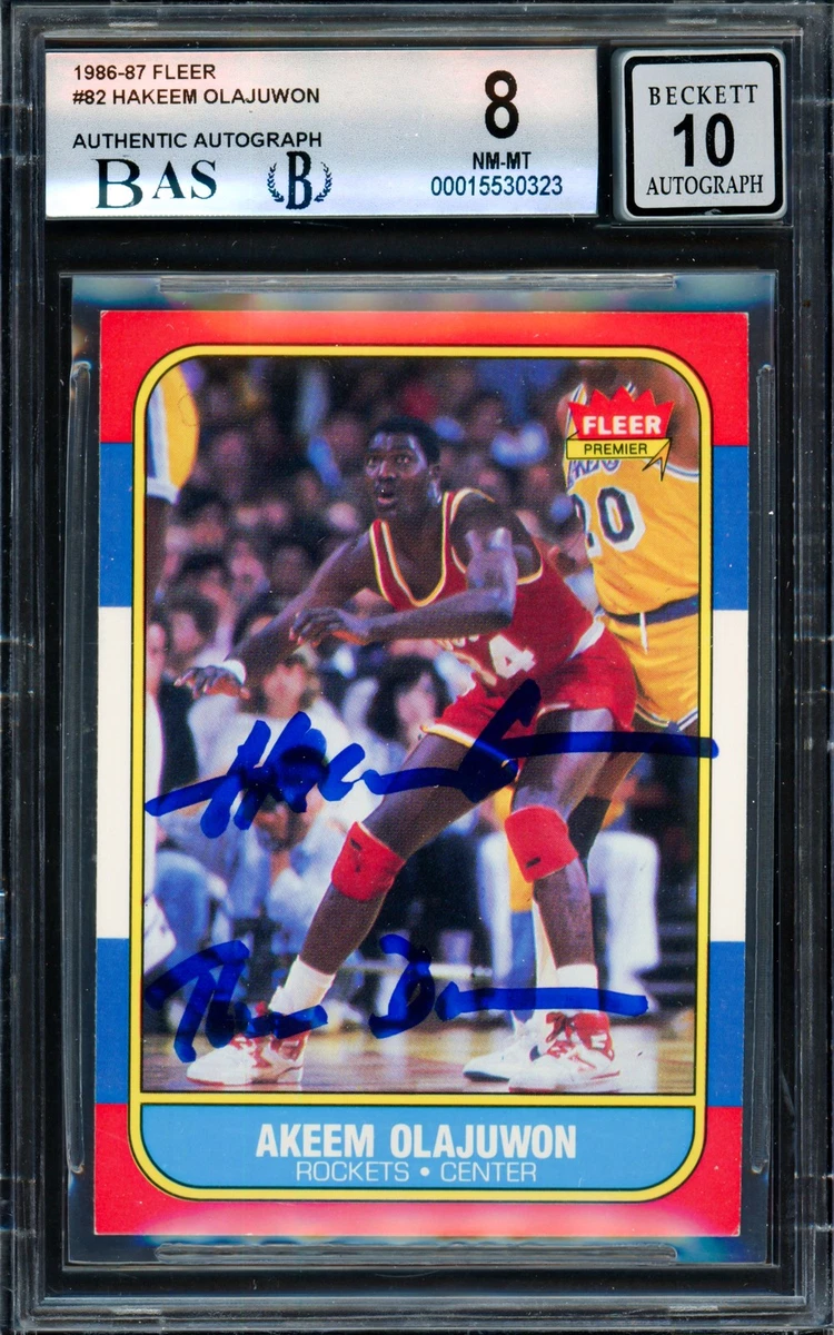 Hakeem Olajuwon Beckett Grading Services (BGS) Basketball Rookie