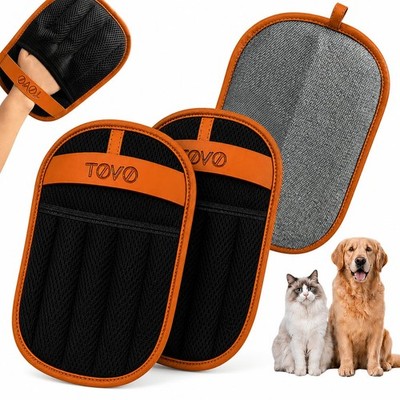 TOVO PRIME Pet Hair Removal Glove for Cats & Dogs, Upgraded FiveFinger Electr...