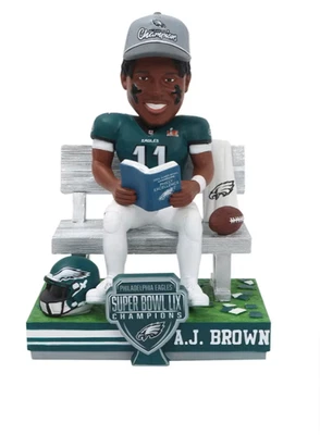 FOCO AJ Brown Philadelphia Eagles 8 in Super Bowl Champs Book Club, Limited Sale!!!!
