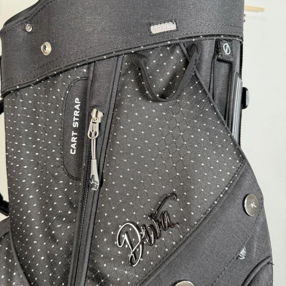 Sun Mountain Diva Women's Golf Club Cart Bag Black/Silver 14-Way Dividers NEW - Image 3 of 4