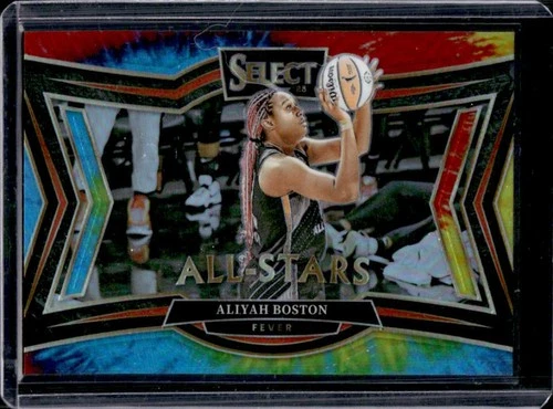 2025 Panini WNBA Select Aliyah Boston All-Stars Tie-Dye Prizm #/25 Fever