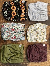 NEW Lot Of 6 Happy Beehind Cloth diapers No Inserts Brand New Ships Fast 