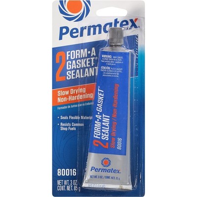 Permatex 80016 Forma A Gasket No2 Sealant 3oz Slow-Drying Resists Gas Oil Grease