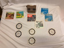 Vintage GAF View-Master Viewer w/ Bambi Reels Lot 3D