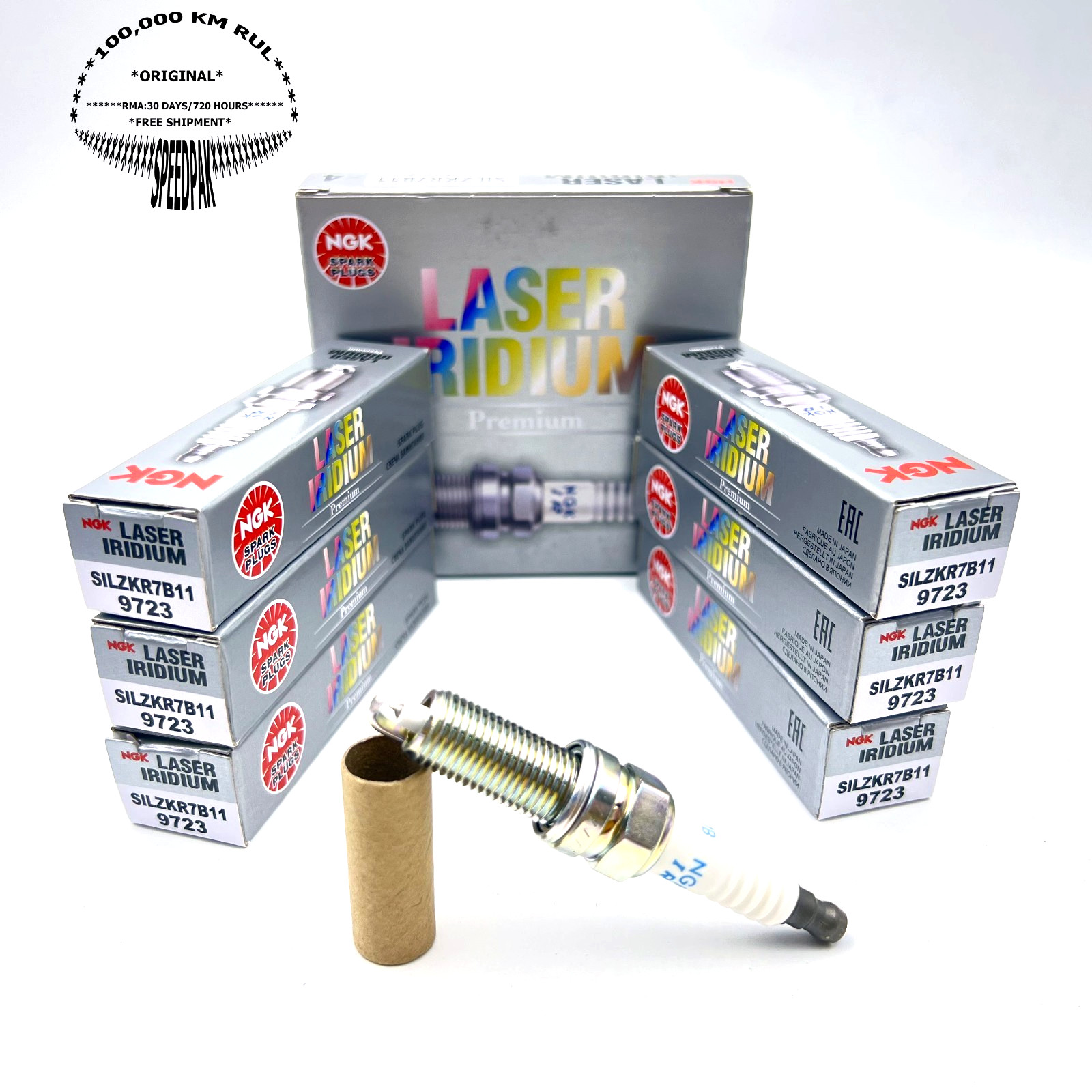 6x NGK SILZKR7B11 9723 Laser Iridium Spark Plugs For JEEP WRANGLER 2012-17 3.6L