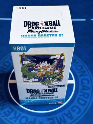 未開封テープ付きBOX MANGA BOOSTER 01 40th Dragon Ball Fusion World Manga Booster SB01 Sealed Box New