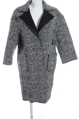 IMPERIAL Manteau mi-saison Dames Manteau T EU 34 blanc-noir style extravagant - Photo 1/4