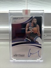 2024-25 Panini Immaculate Collection Rudy Gobert /25 Auto Minnesota Timberwolves