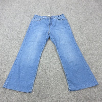 Levis Perfectly Slimming 512 Jeans Womens 10 Blue Medium Wash Bootcut Stretch