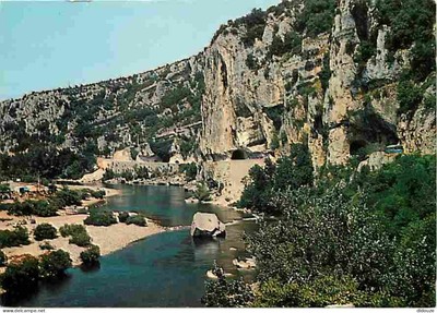 07 - Ardèche - Gorges de l'Ardèche - in der Nähe von Pont d'Arc - Neue Karte -