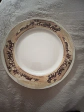 10 L.A. Huffman Western Round Chop Plate Platter’s 12" Inches