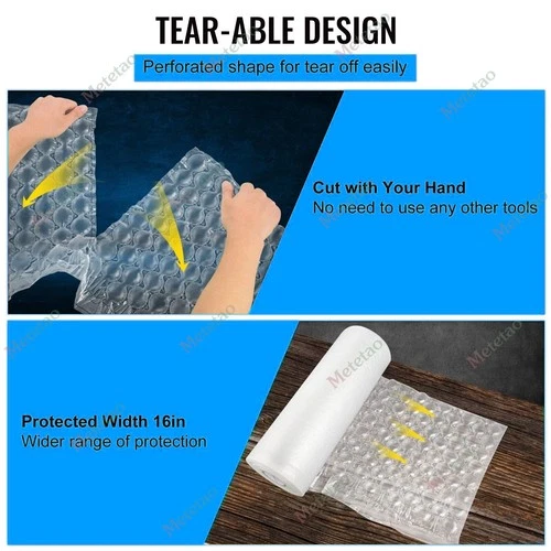 Air Pillow Film Cushion Roll 984' x 16" Small Bubble for Packaging 4 PACK image 8