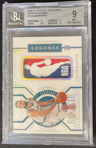 2020 Panini National Treasures Caleb Martin Rookie Logoman /5 BGS 9