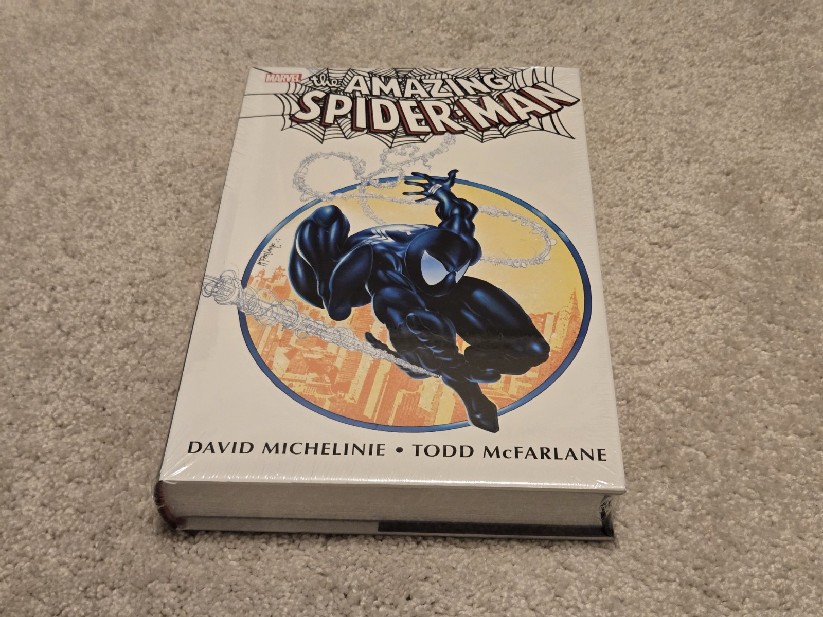 INCREÍBLE HOMBRE ARAÑA DE MICHELINIE & MCFARLANE OMNIBUS HC - VARIANTE DM - FUERA DE USO RARO