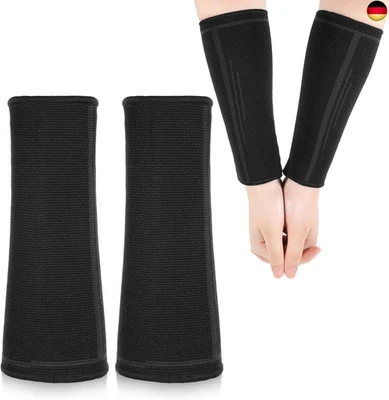 INNOHHUSTLE Unterarm Bandage, Volleyball Arm Ärmel Kompression Ärmel Schwarze Arm Sleeves V