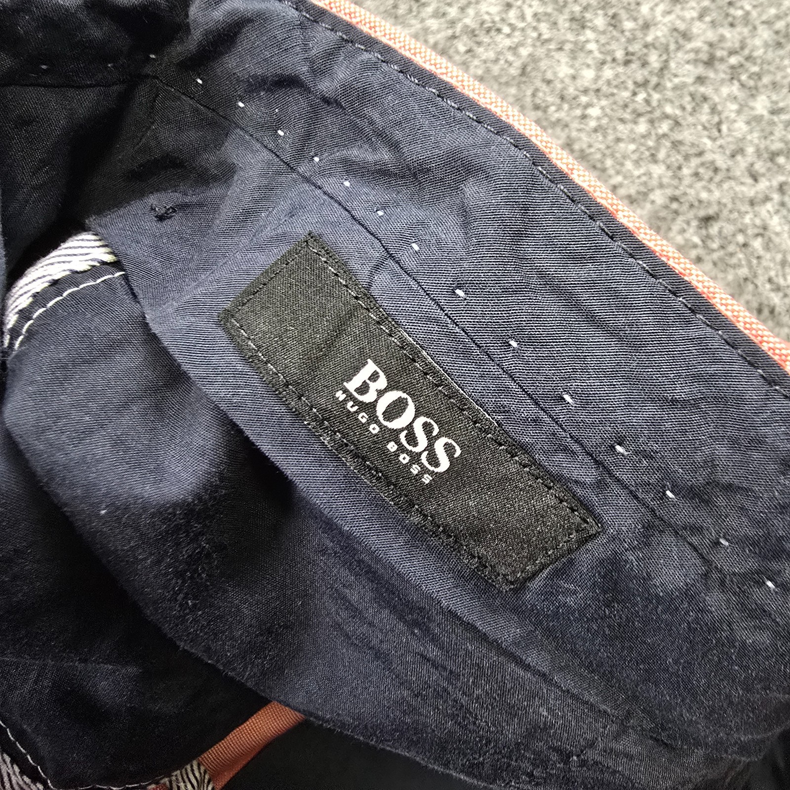 Hugo Boss Pants Mens 36 Pink Chino trouser Straight Stretch zip fly Size 36x32 thumbnail 3