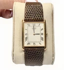 Vintage June 1991 Seiko Tank 5Y30-5060 Roman Numeral Gold Dress Watch - UNWORN