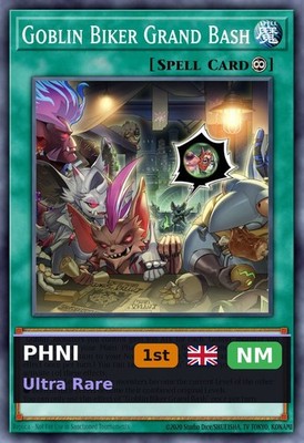 Goblin Biker Grand Bash (V.1 - Ultra Rare) PHNI-060 1st Edition NM EN Yu-Gi-Oh