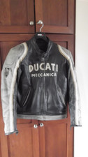 Vintage Authentic Ducati Meccanica Leather Motorcycle Jacket US Medium Europe 54