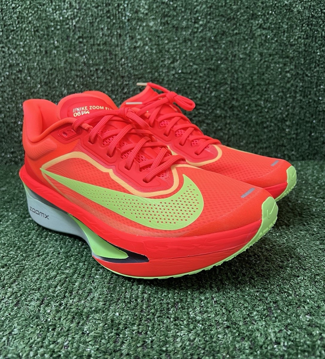 NEW Nike Zoom Fly 6 Running Shoes FN8454-601 Size 10.5 Bright Crimson Nike Zoom Fly 6 Bright Crimson Lime Mint Foam Men Racing  main image 3