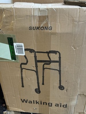 Walk Behind Walker. Aluminum Frame. Adjustable Height,foldable Design With Wheel
