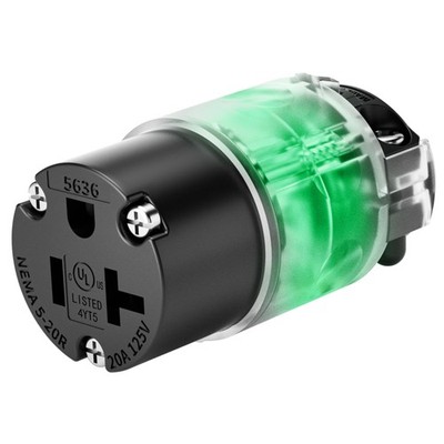 1 Pack 20 Amp Lighted Female Connector Extension Cord Repair Female End, Stra...