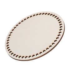 Crochet Basket Base 5.5 Inch Round Bags Bottom for DIY Craft Basket Crochet