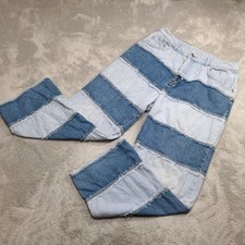 Ragged Jeans Women's Jeans W 30 in Blue Striped 100% Cotton Straight