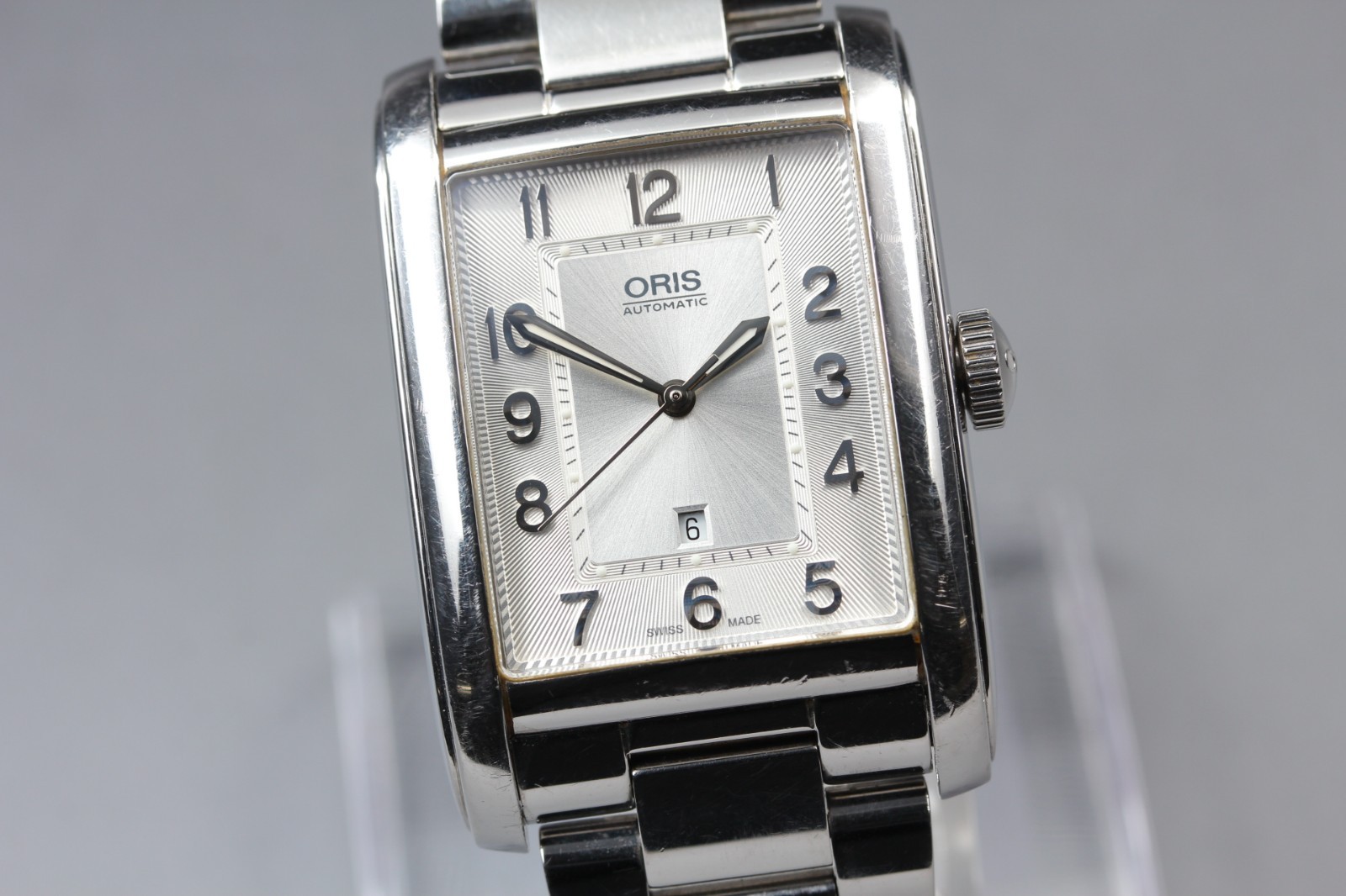 【NEAR MINT】 ORIS 7693 Rectangular Silver Dial Aut… - image 5