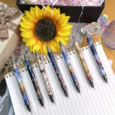 🦊Juego de 7 bolígrafos temáticos de zorro | Lindo regalo de papelería de animales de novedad🦊