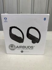AIRBUDS True Wireless Sport X4 Series SEALED Ear-Hook Bluetooth Earbuds Black