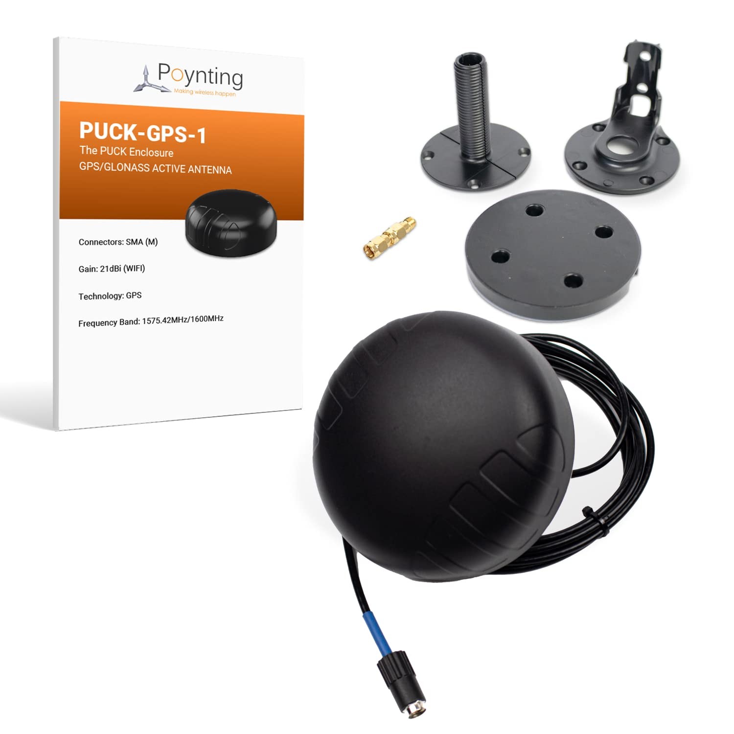 GPS KFZ GPS-001-V2-01 schwarz SMA M Puck Antenne MIMO SMA 2 22190₽