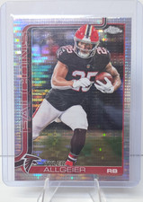 Topps Chrome 2025 Tyler Allgeier #17 Atlanta Falcons Silver Pulsar