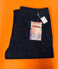 Samurai Jeans SJ48DP 15oz Selvedge Denim Heavy Chino Wide One-Washed W40