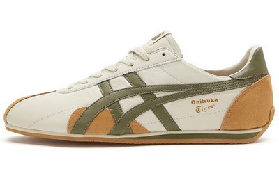 Onitsuka Tiger Runspark Beige Olive Green Mustard Yellow 1183B480-200 Unisex