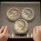 1966, 1968-D & 1969-D Kennedy Half Dollar Set – 40% Silver – 3-Coin Circulated