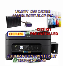 Epson xp4200 / xp4205 Printer With Sublimation Ink, Sublimation Printer Bundle